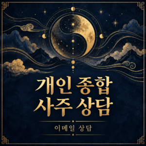 개인 종합 사주상담